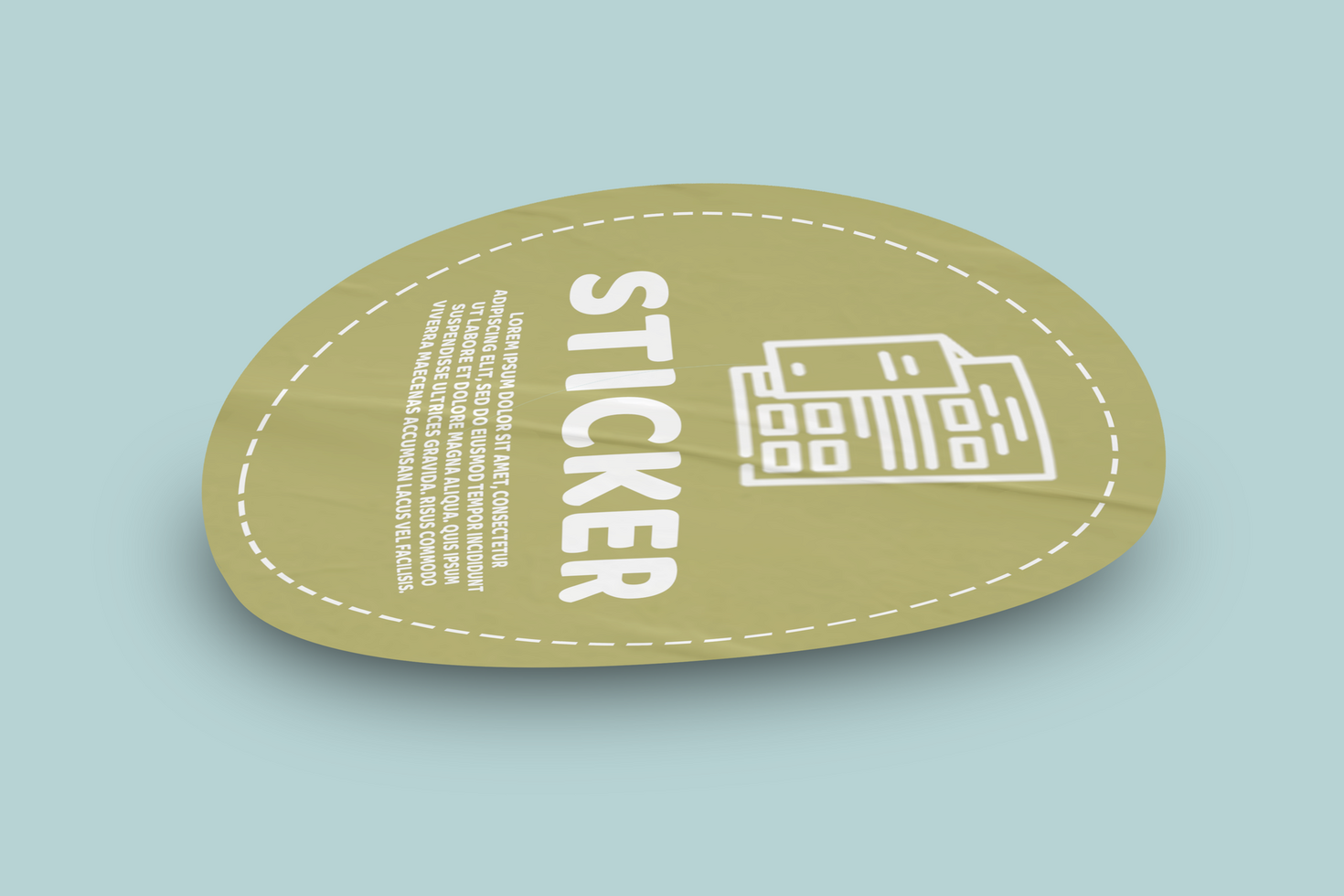 Subtle Branding Sticker Mockup Template Promotional Label Tag Mockup psd