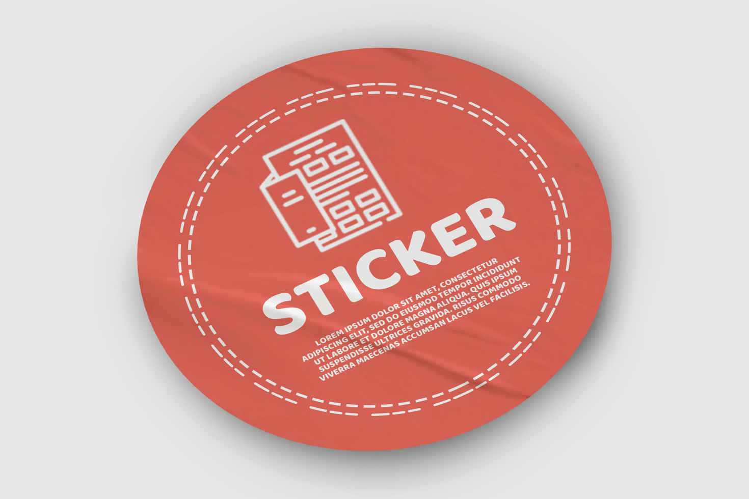 Promotional Label Tag Sticker Mockup Design Photoshop Template psd