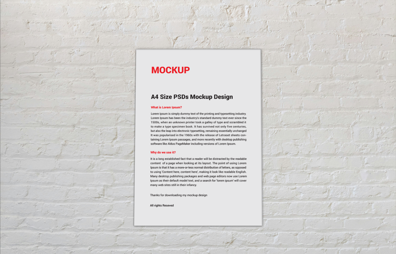 invoice Letterhead Menu posters flyers or Letter mockup psd