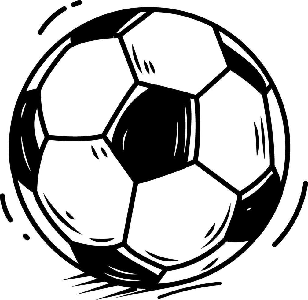 A hand drawn icon of a football vector