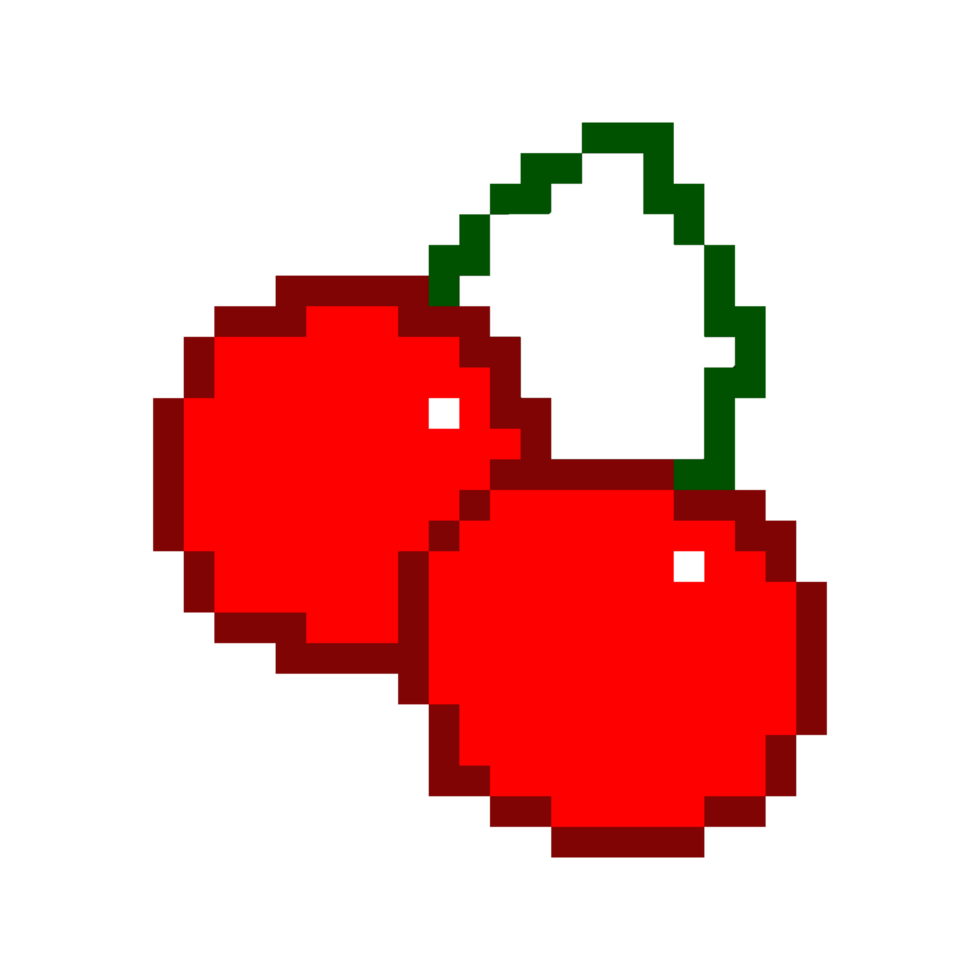 pixel cherry art png
