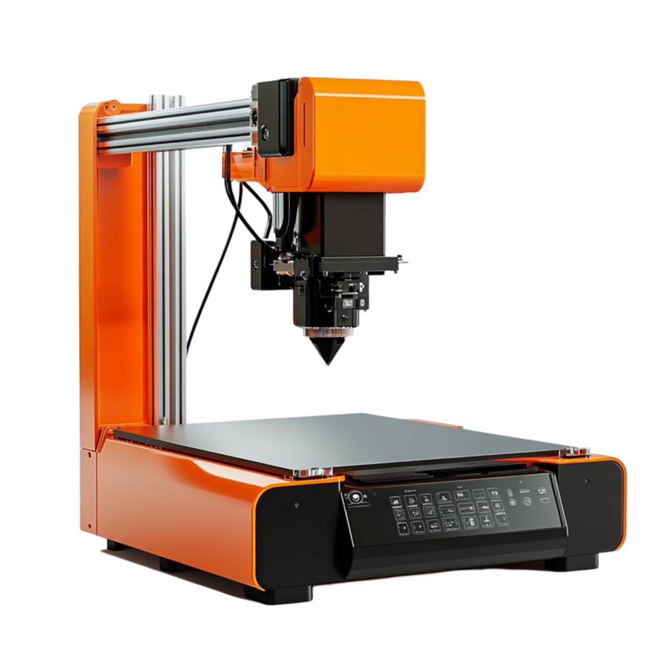 Orange CNC Machine png