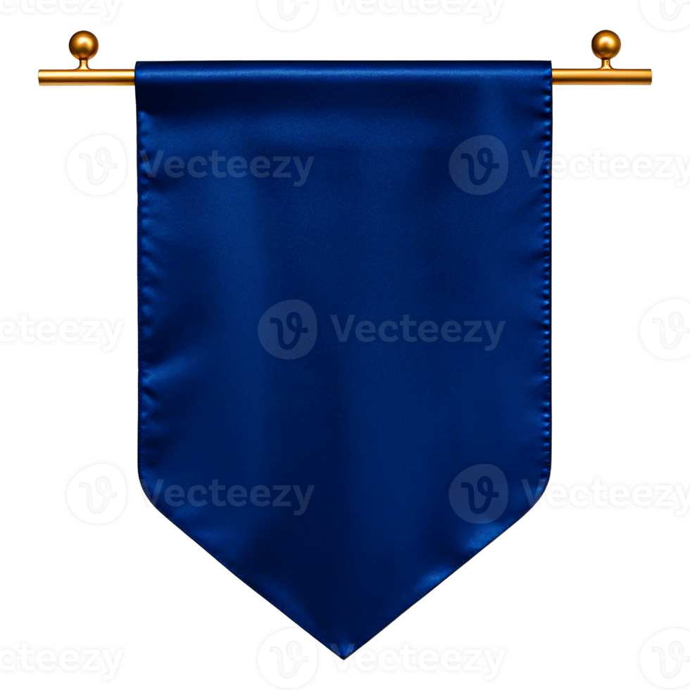 A blue flag hanging isolated background png