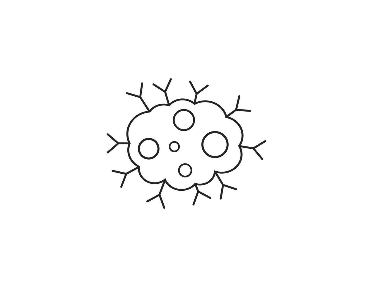 Tumor, cancer editable strok icon. vector