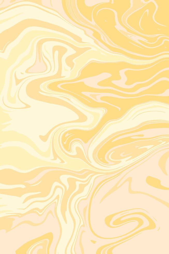yellow aesthetic abstract liquid marble background vector