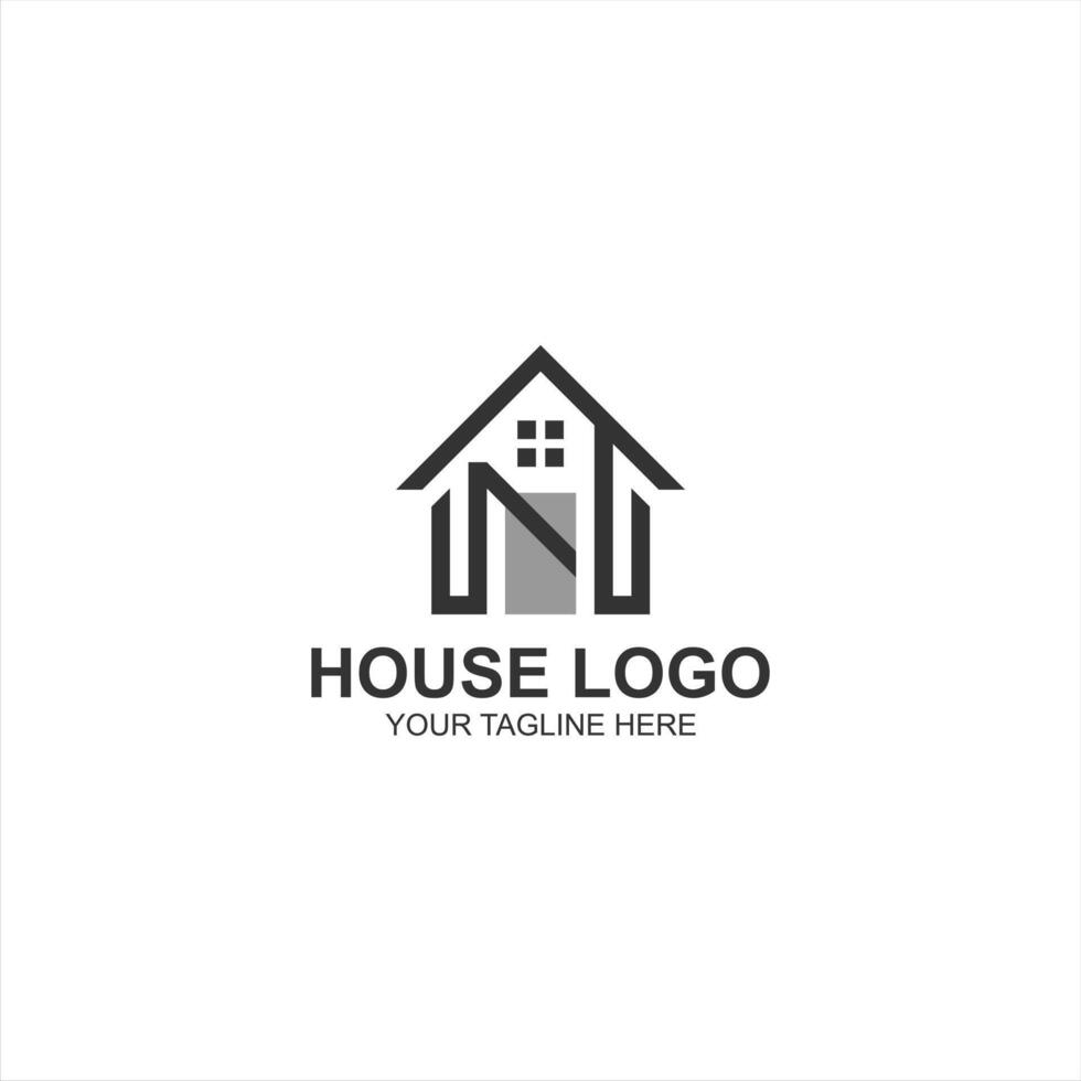 letter n logo icon for building development or house with creative illustration vector
