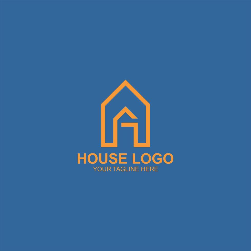 letter g logo icon for house identity or building with creative illustration vector