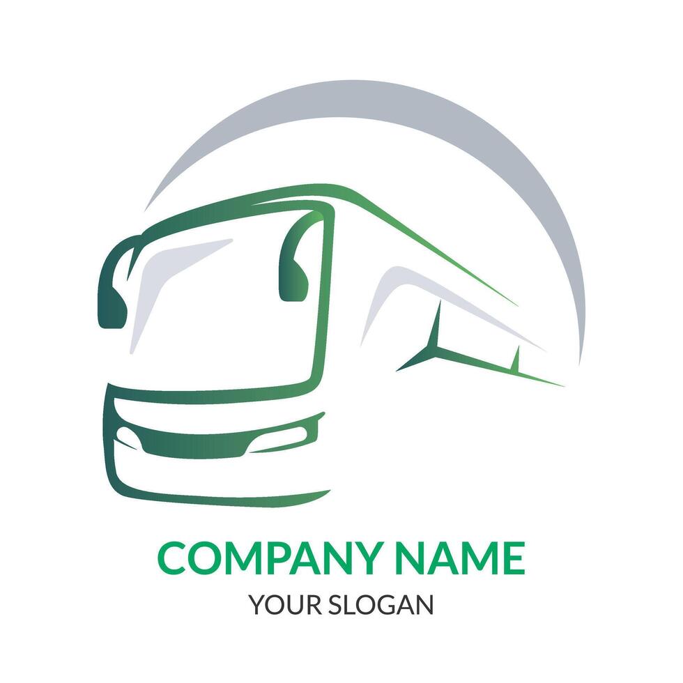 Bus logo design car logo design template vector