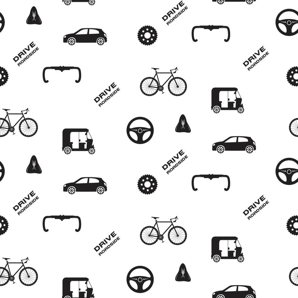 Elegant vehicle Pattern Design vector