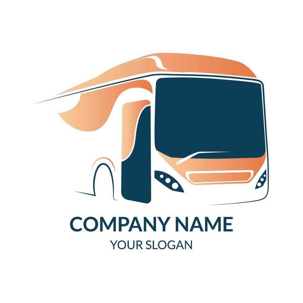 Bus logo design design vector