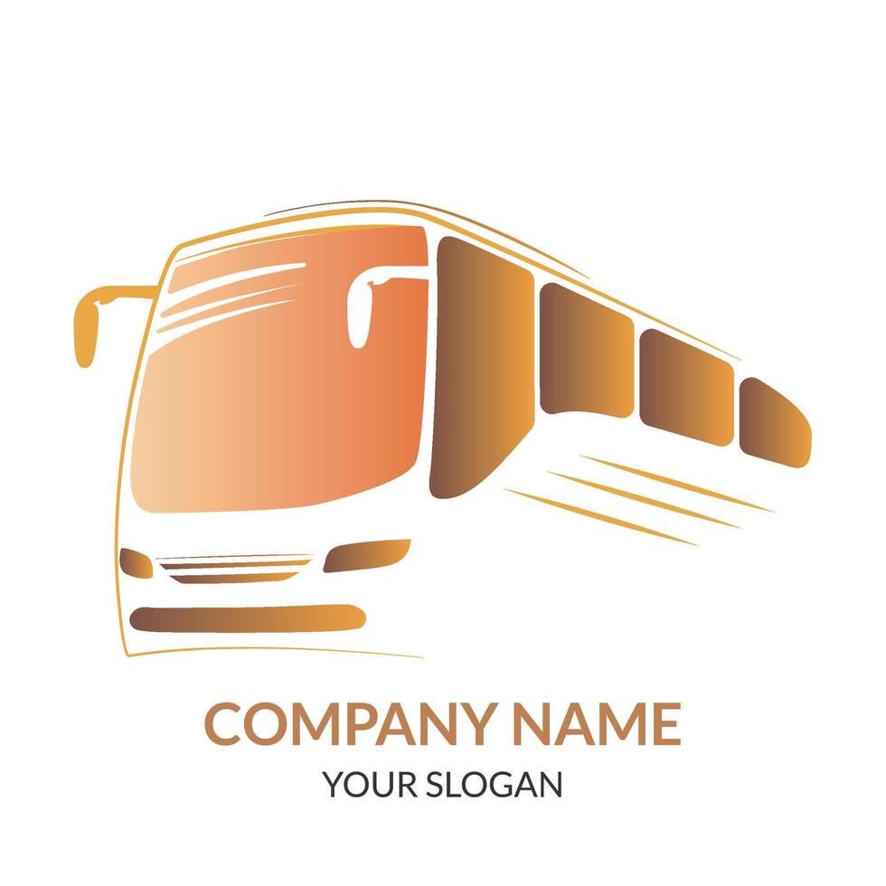 Bus logos design car logo design template vector