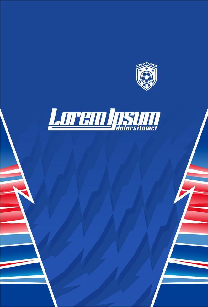 Abstract background for sports jersey pattern zig zag blue vector
