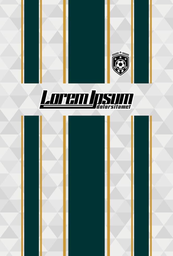 Abstract background for sports jersey pattern triangle white green line vector
