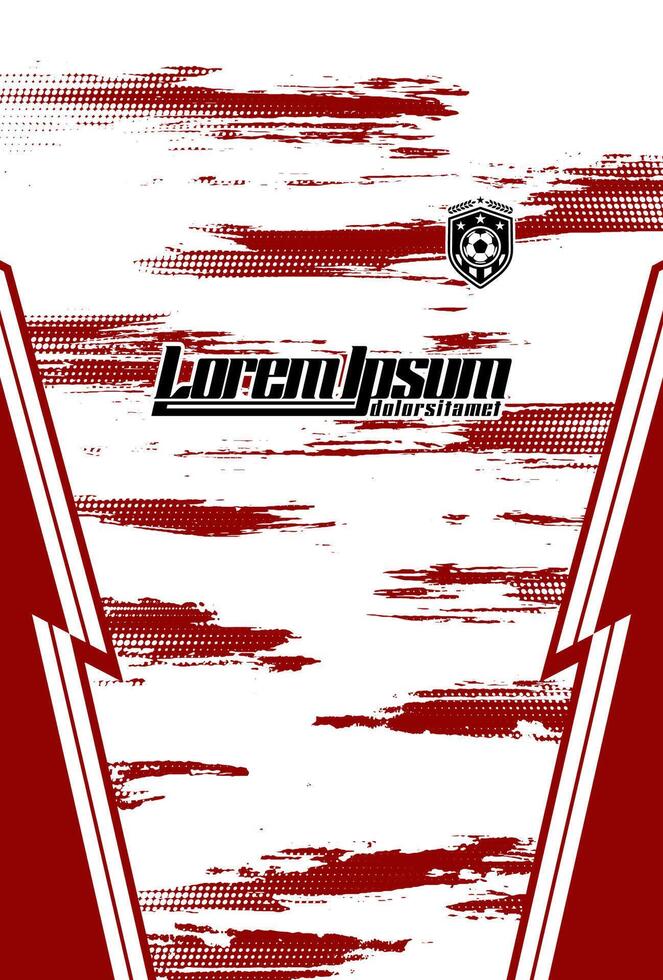 Abstract background for sports jersey pattern ruby red halftone vector