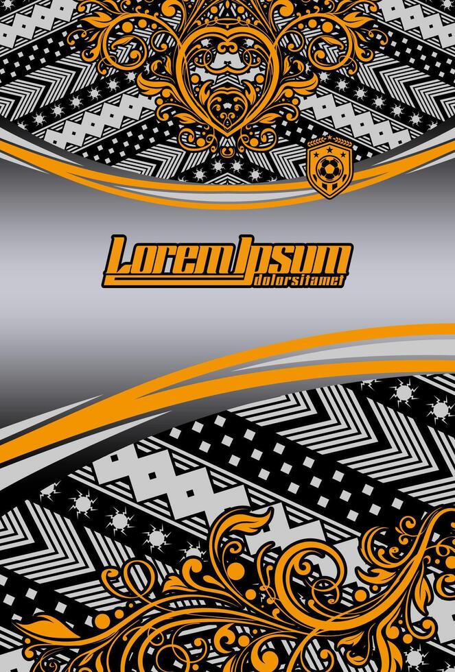 Abstract background for sports jersey pattern silver geomatric vector