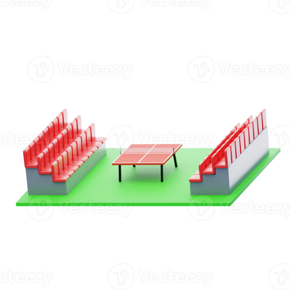 Table Tennis Stadium 3D Icon png