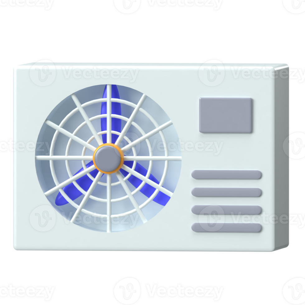 AC Condenser 3D Icon png