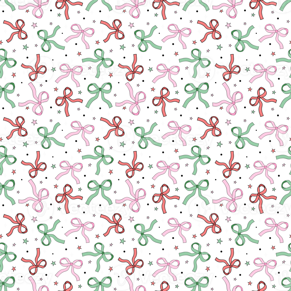 Bow seamless Pattern png