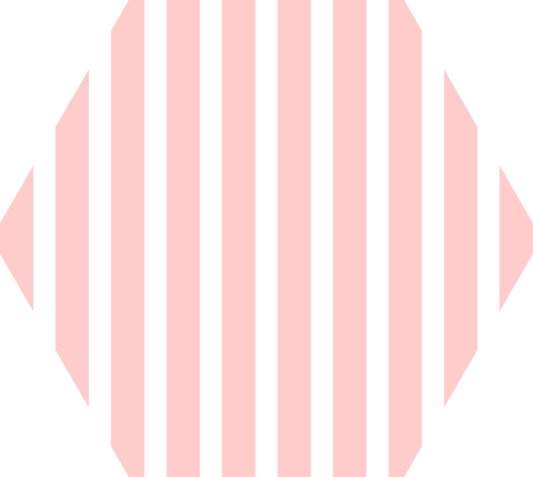 Rosa hexagonal forma. hexágonos para decoração elementos.hexágonos com listras png