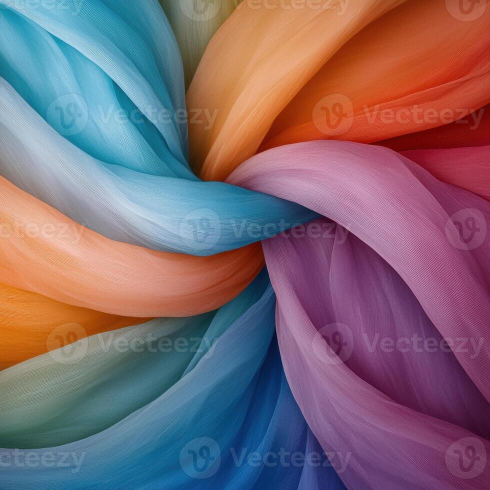 Abstract colorful fabric texture background photo