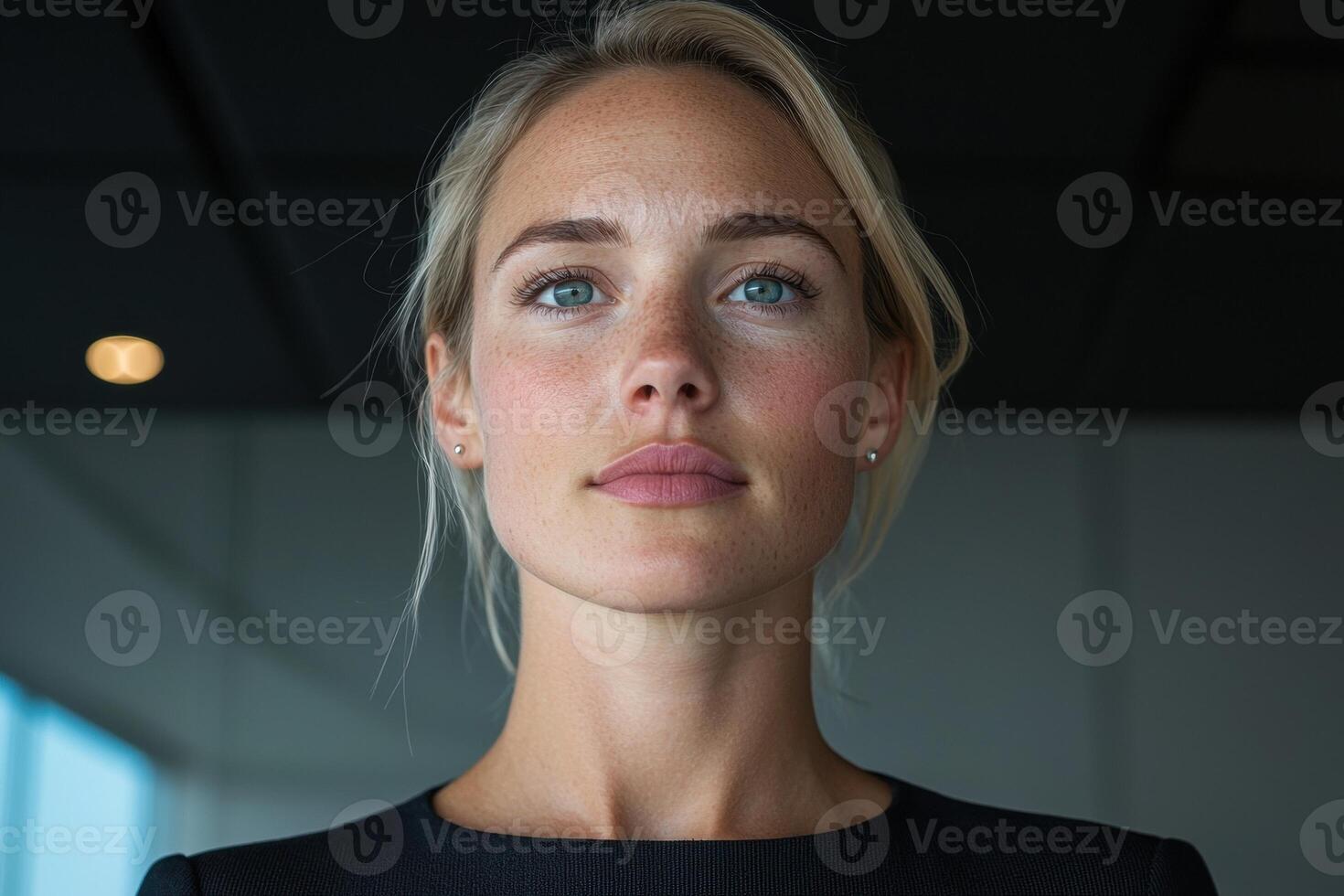 Confident businesswoman looking directly at the camera photo