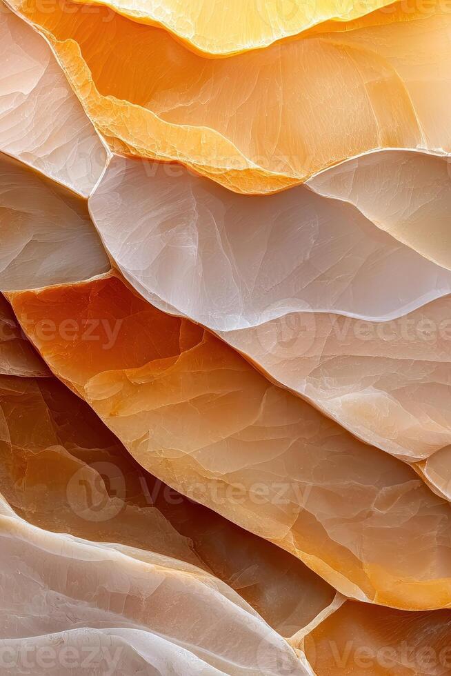 Abstract orange and beige marble texture background photo