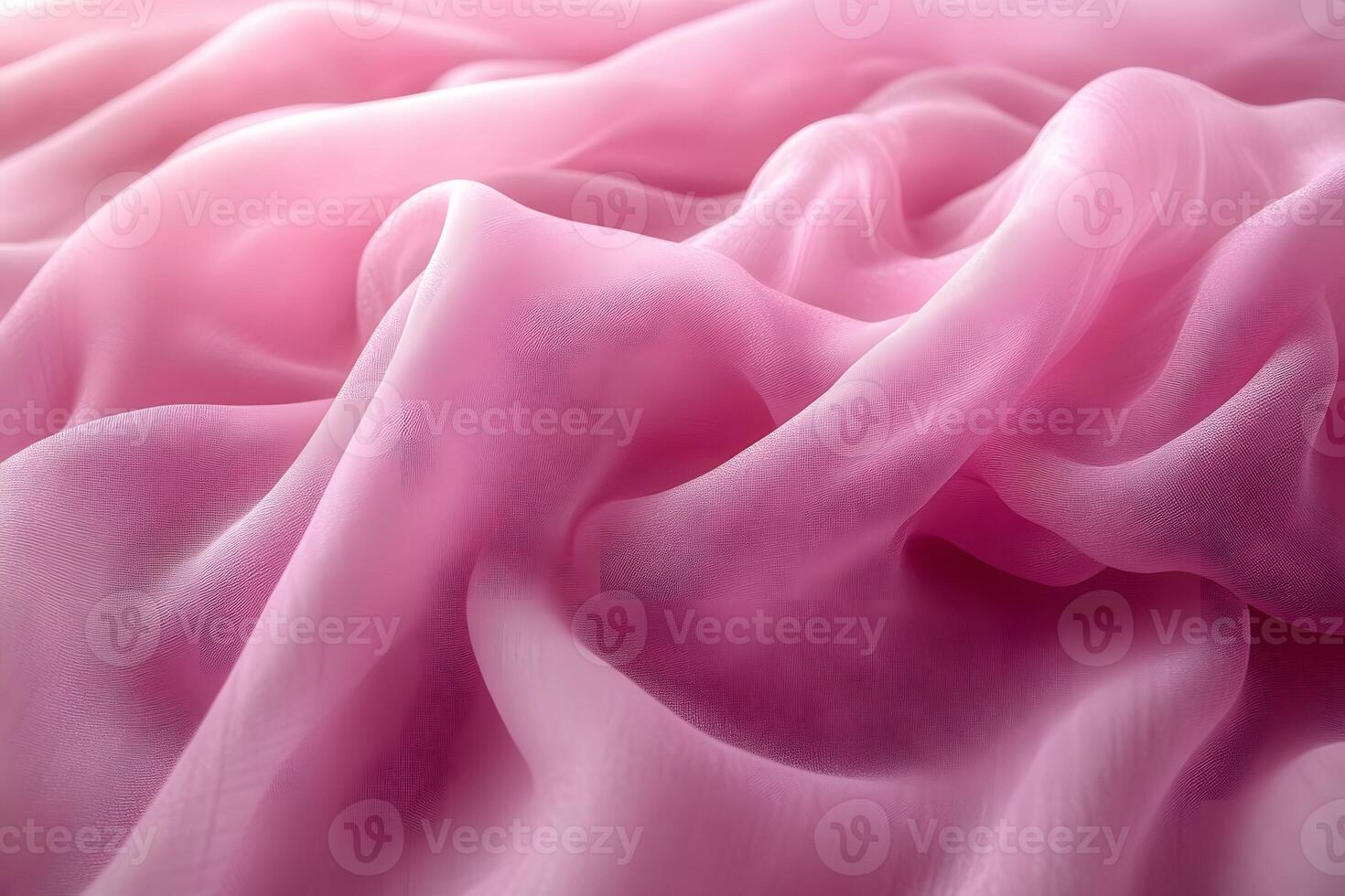 Elegant Waves of Delicate Pink Fabric for Design and Texture Backgrounds photo