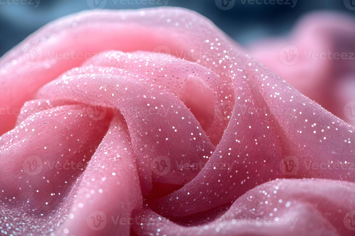 Pink Sparkling Fabric Close-Up for Creative Design and Textiles photo