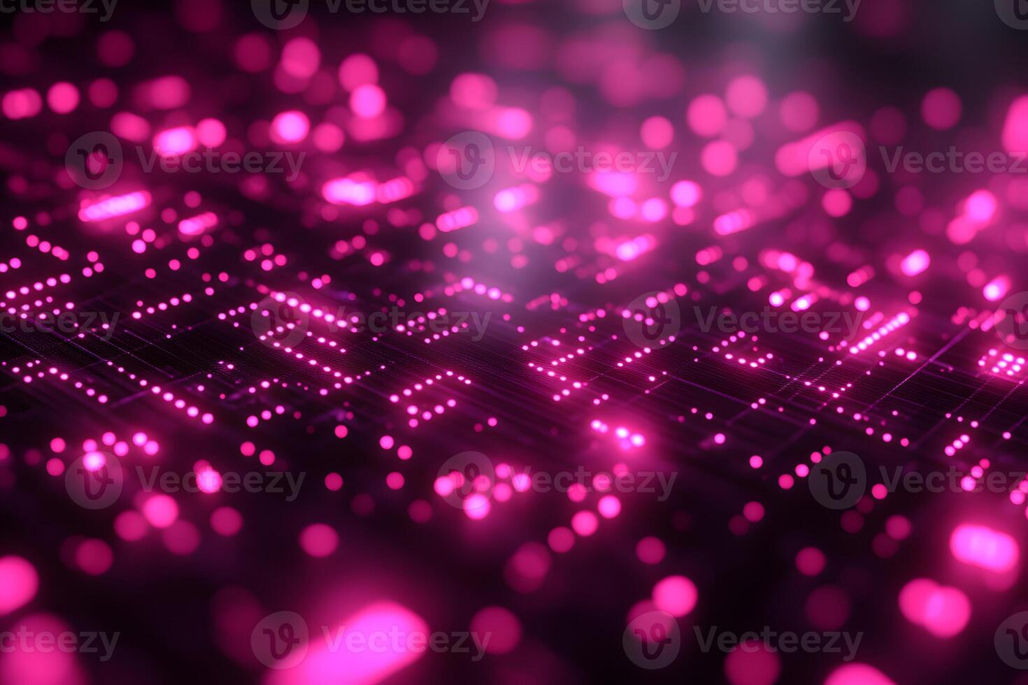 Futuristic Pink Digital Matrix with Glowing Pixel Patterns for Tech Design photo