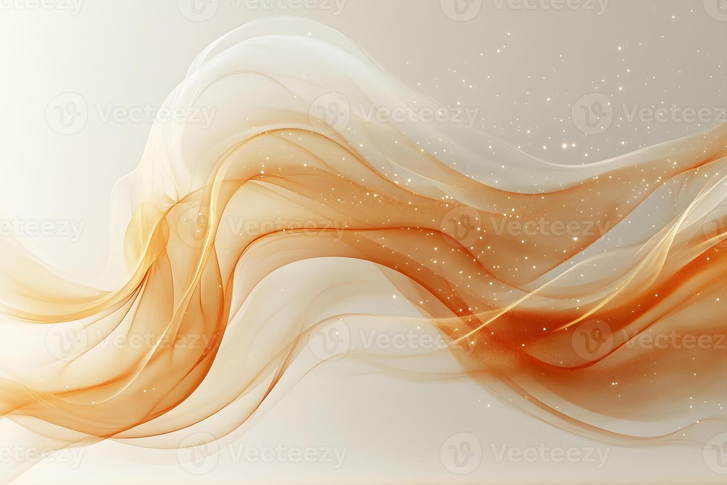 Elegant Abstract Waves with Sparkling Accents for Modern Design photo