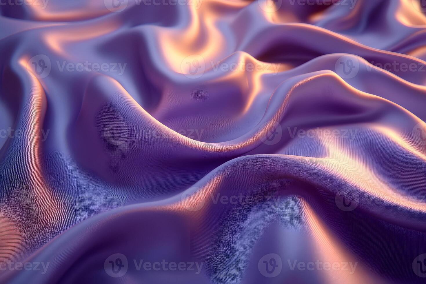 Luxurious Flowing Purple Satin Fabric with Soft Lighting for Elegant Background or Design photo