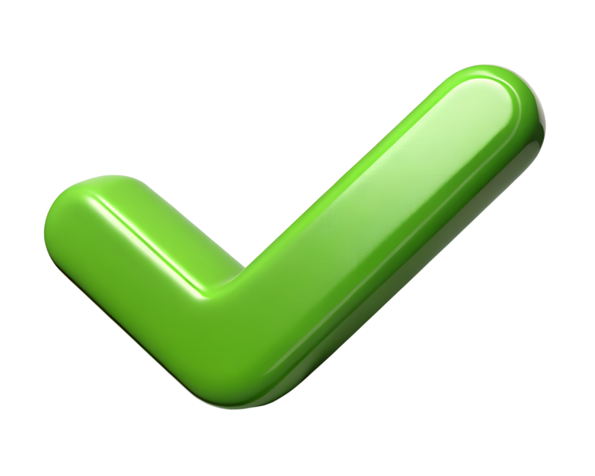 green marker check png
