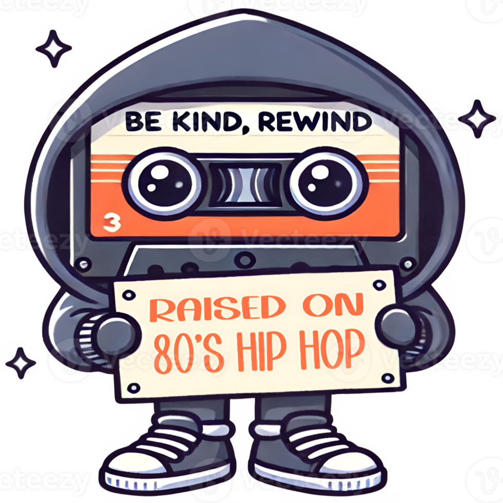 Classic Hip Hop 80 S Cassette Vibes Retro png