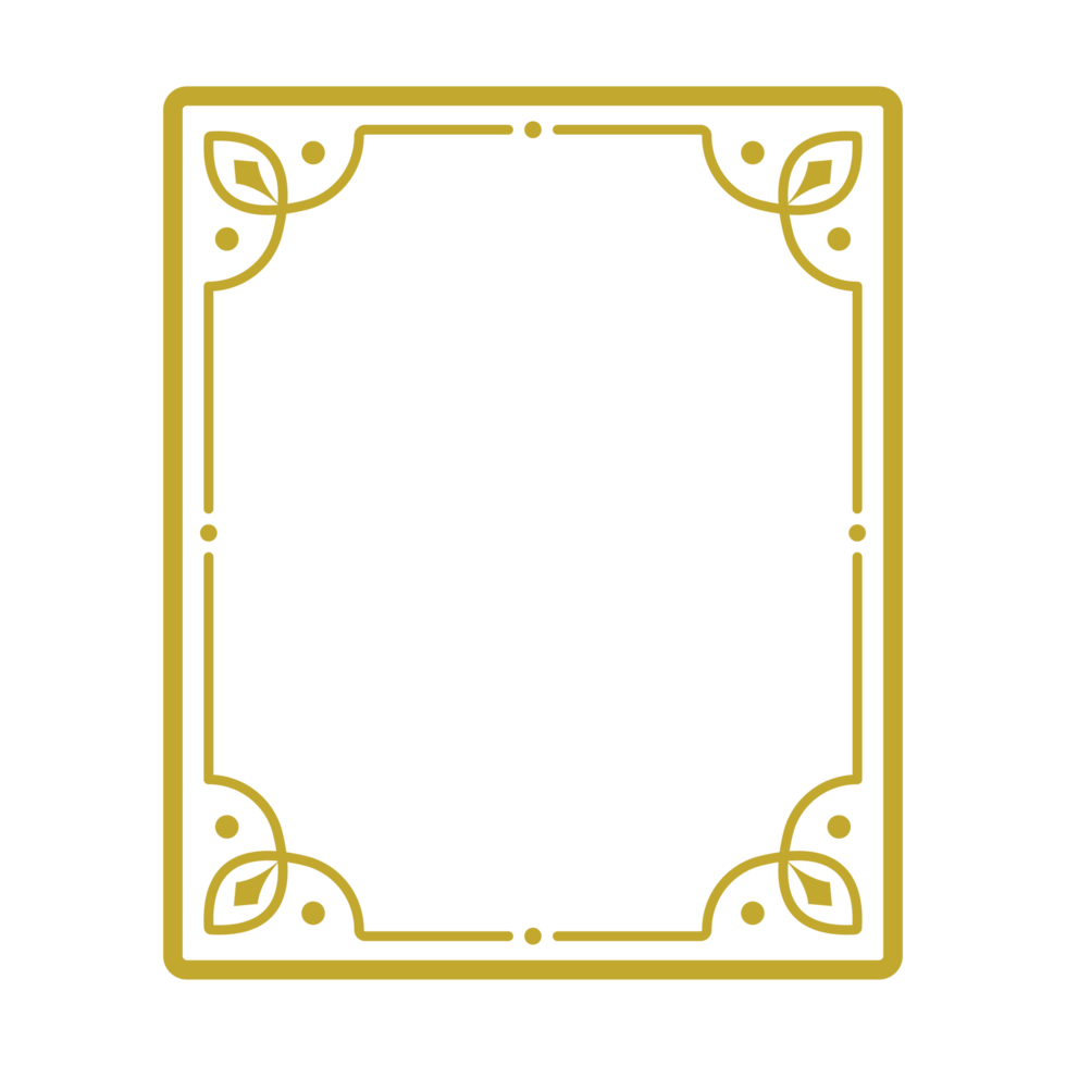 rectangle vintage frame label png