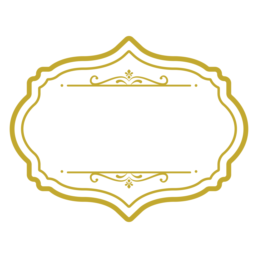 vintage frame label for invitation png