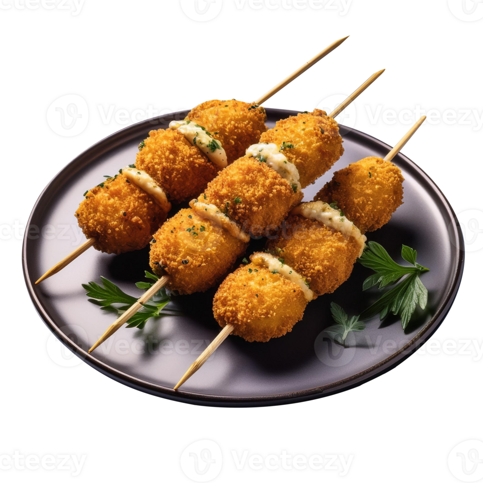 Fishcake Skewers food png