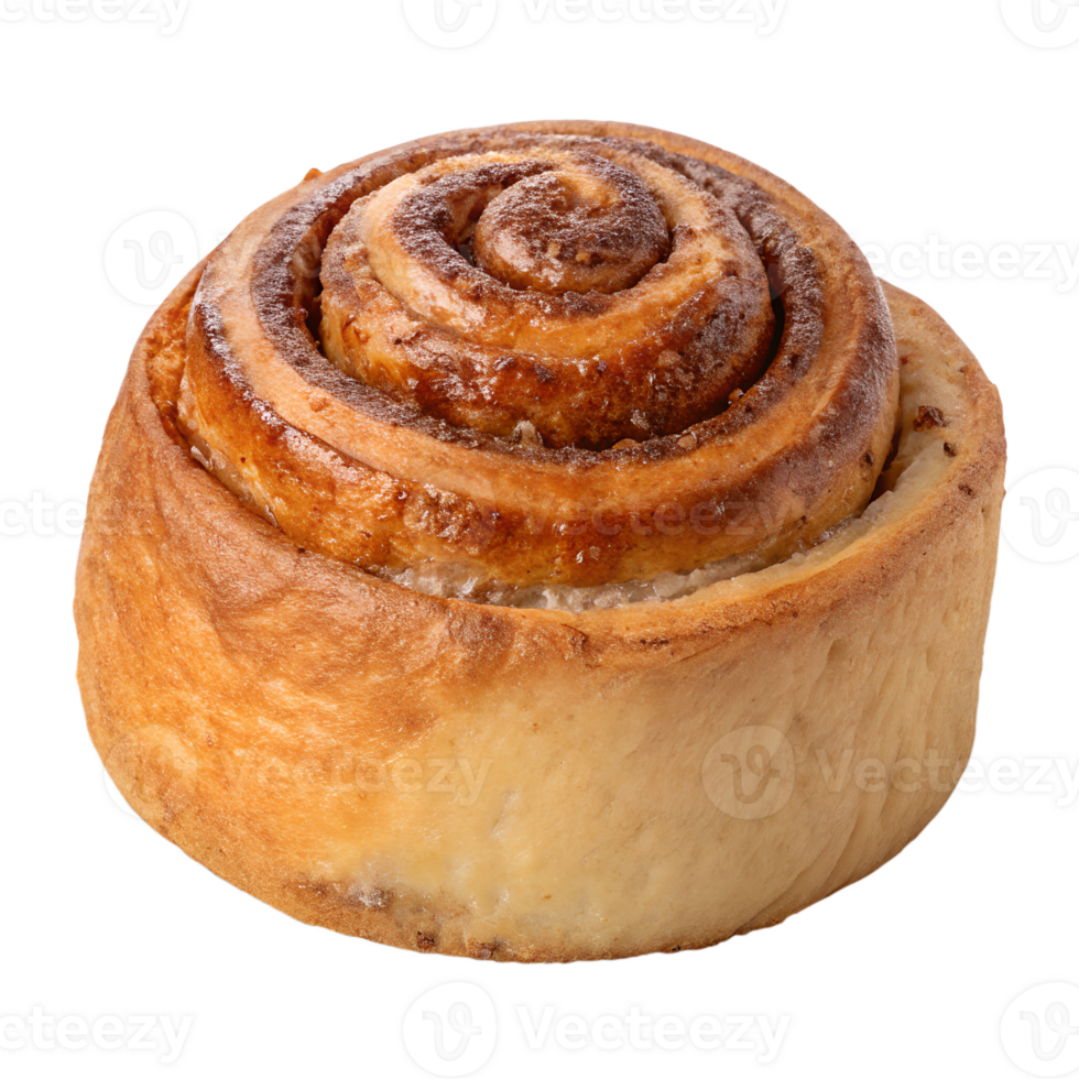freshly baked cinnamon roll high-quality transparent image, ideal for menus, food concepts, png