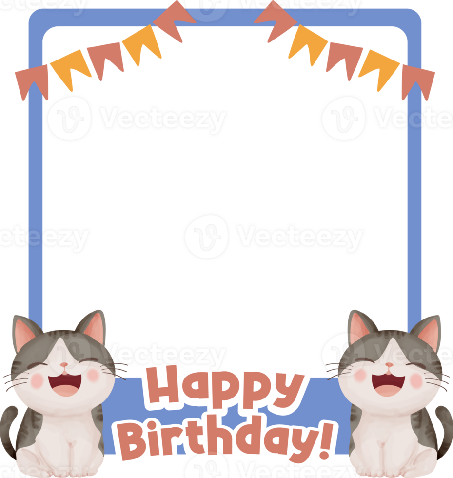 Cute Cat Frame png