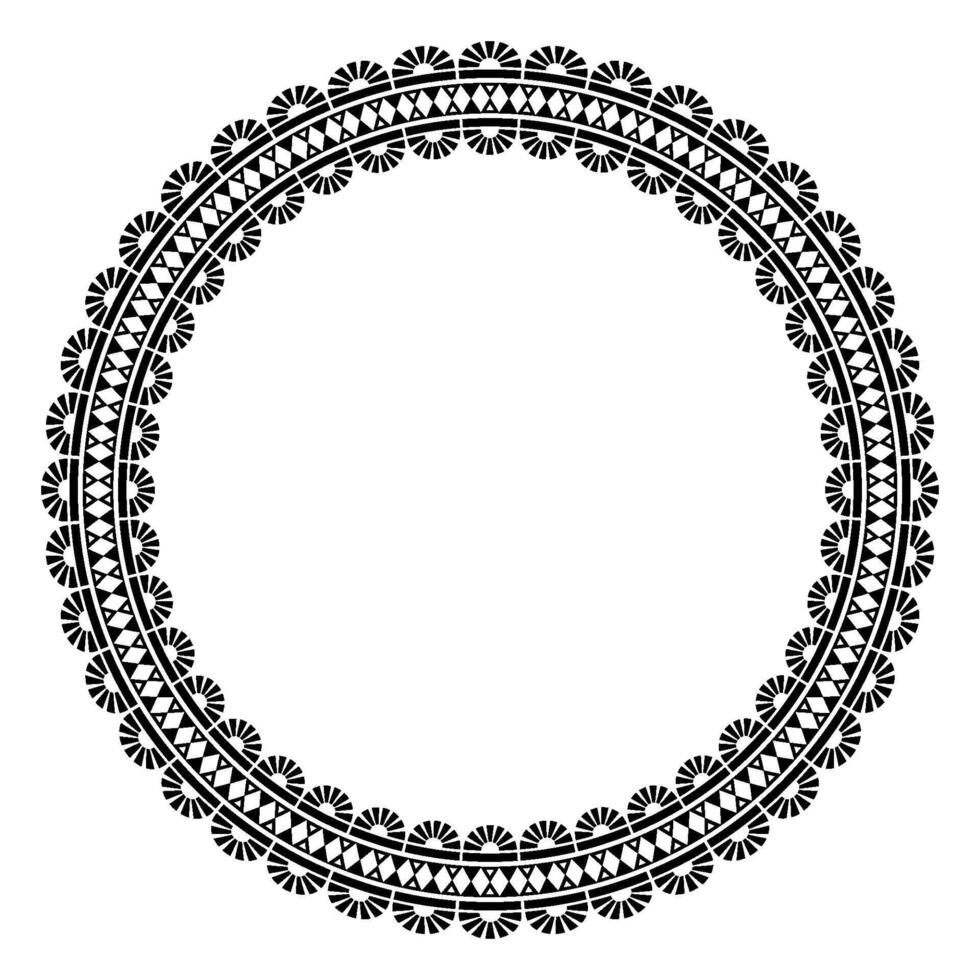 Islamic Swirl Ornament Border and Frame Design for Decorative and Calligraphic Use. vector