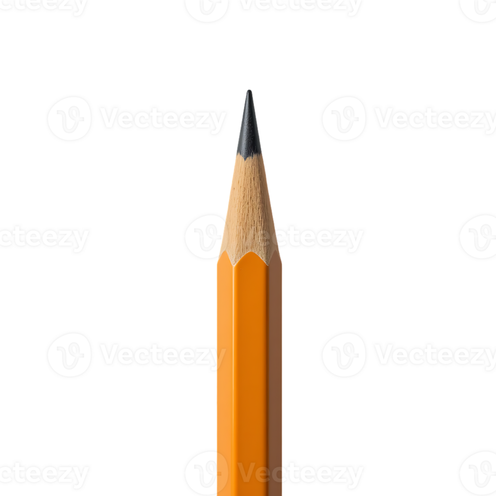 High-Resolution Pencil Isolated on Transparent Background for Mockups png