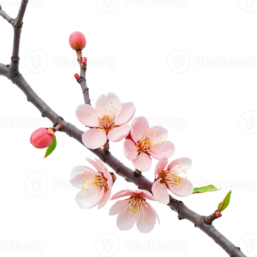 Elegant plum blossom for Lunar New Year celebrations png