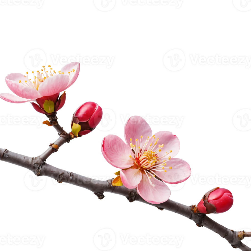 Create stunning plum blossom for Lunar New Year png