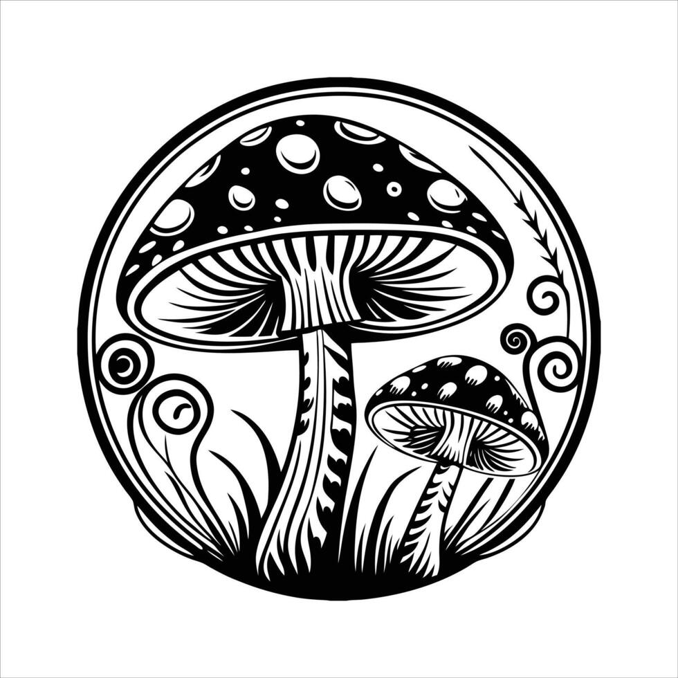 Mystical Mushrooms on Steam vector