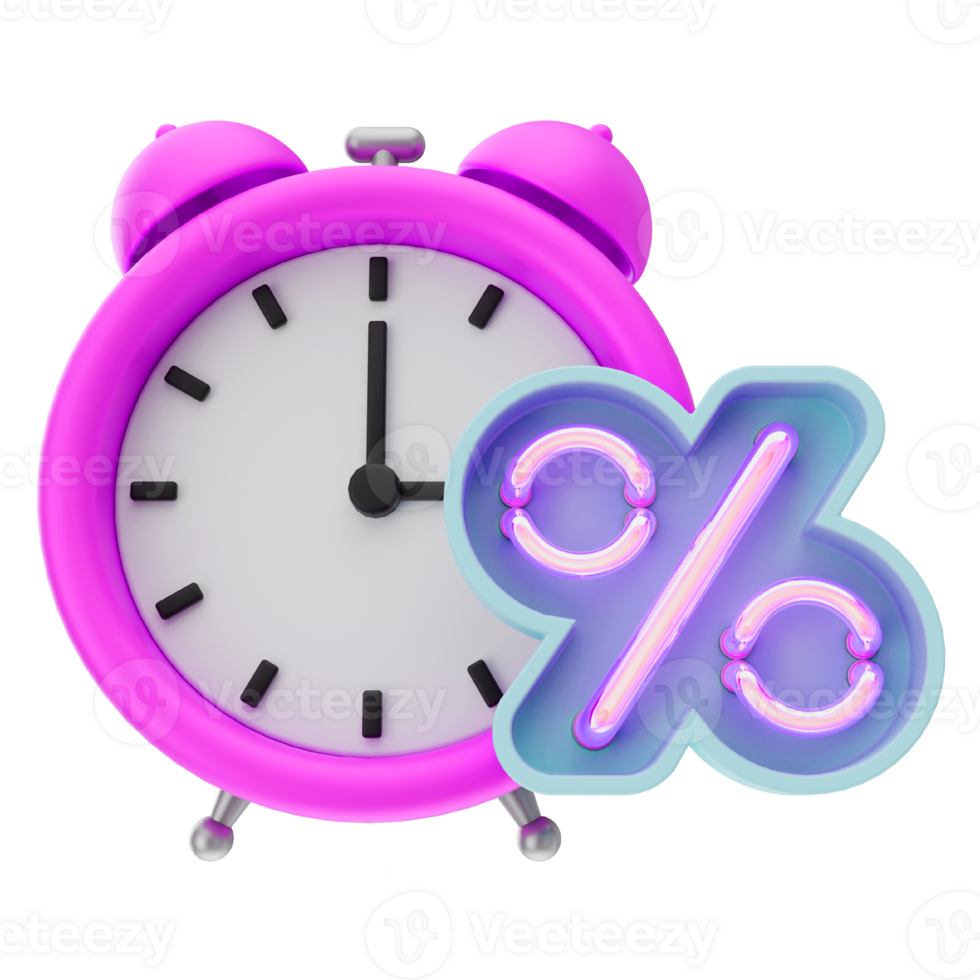 Discount Time 3D Icon png