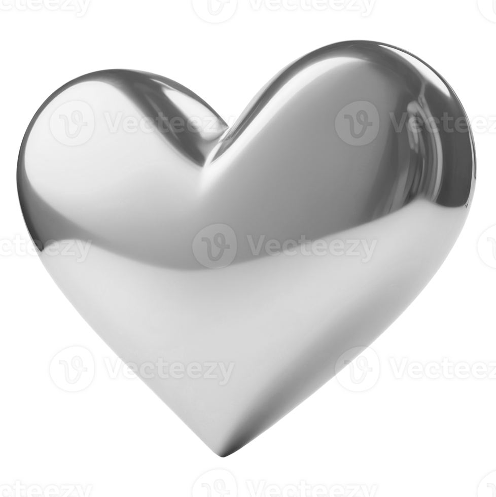 Steel heart 3d png