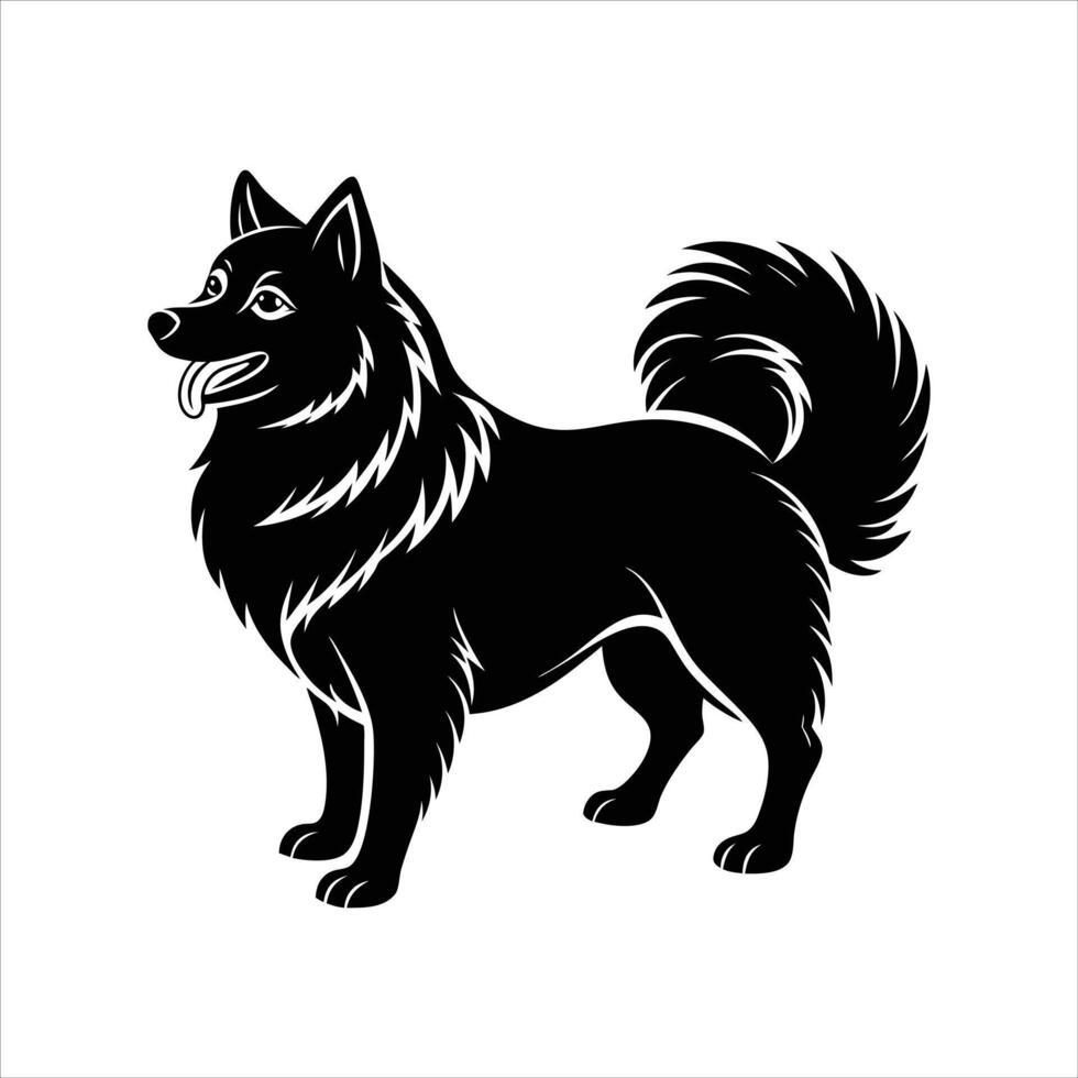 Samoyed Dog Wagging vector
