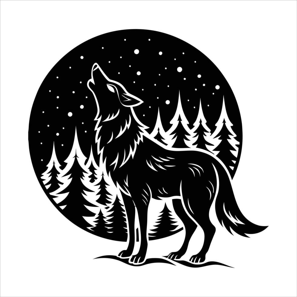 Alaskan Klee Kai Dog Howling vector