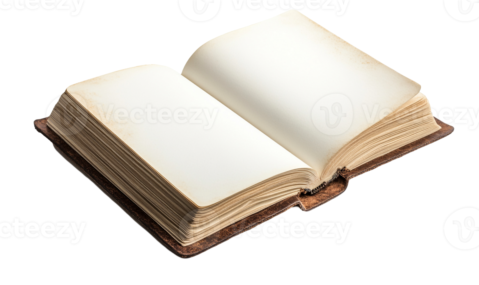 White Pages of an Open Notebook png