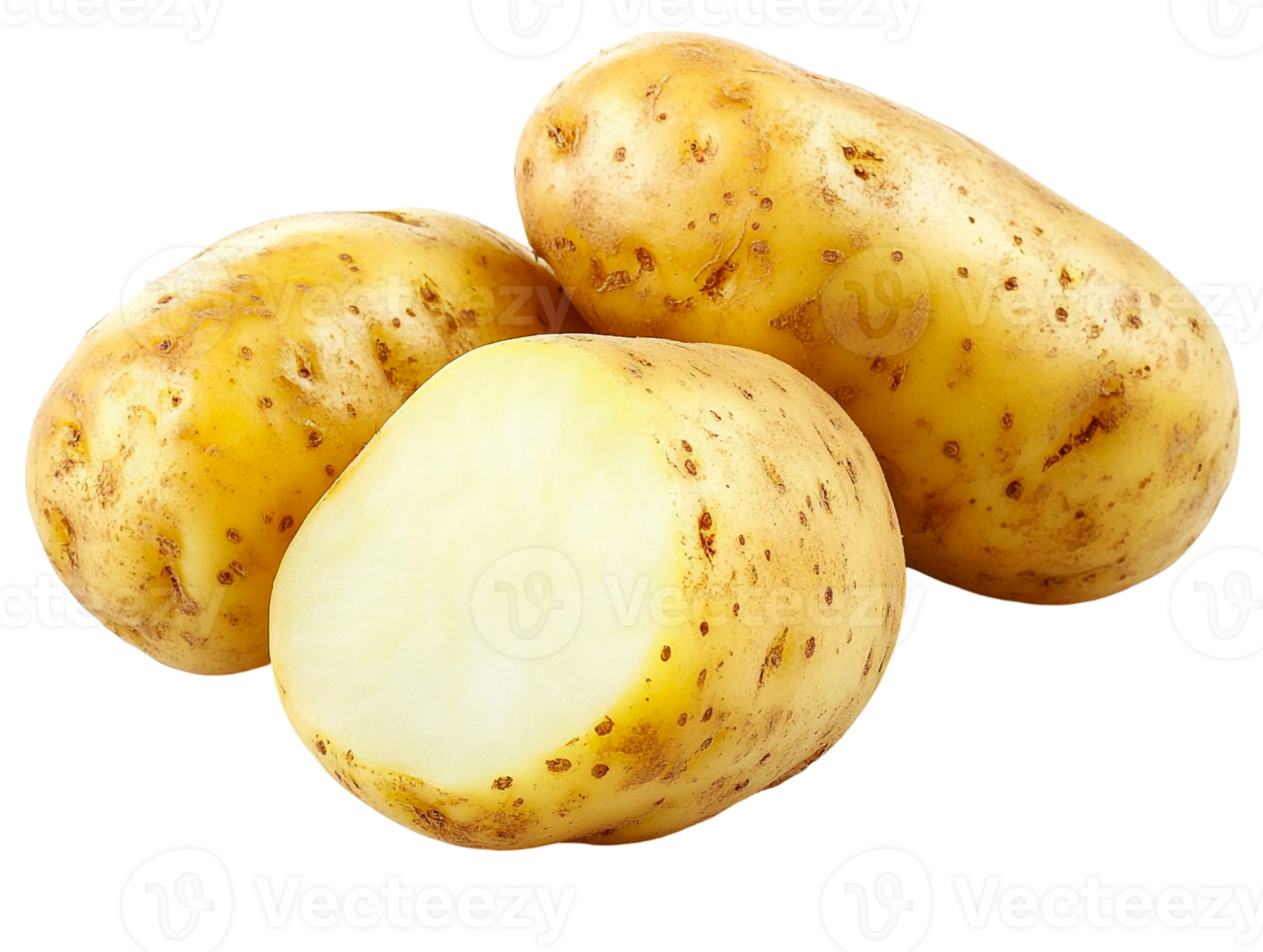Stack of Fresh Potatoes png