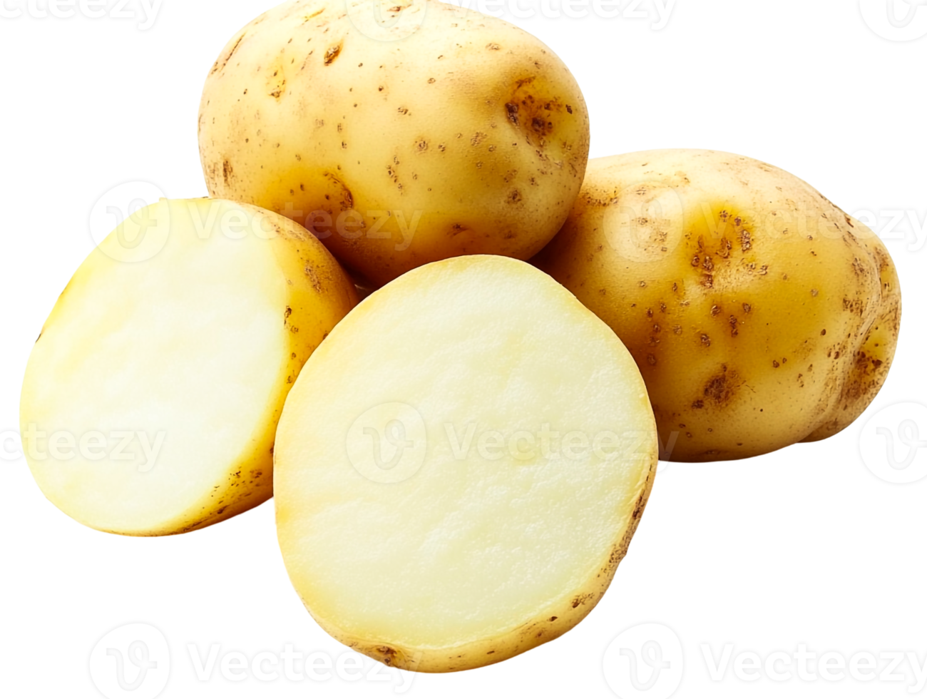 Stack of Raw Potatoes png